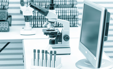 Laboratory equipment in medical laboratory