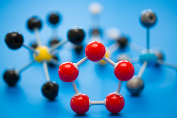 Obraz premium model of chemical molecules