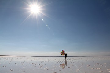 Tuz Gölü'nde Yansıma