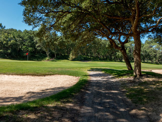 Fototapeta na wymiar Parcours de golf