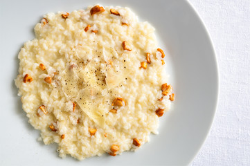 risotto with forest mushrooms