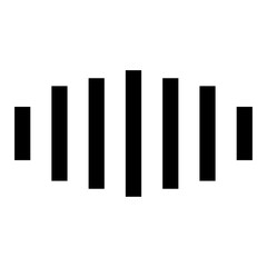 Digital signal black icon .