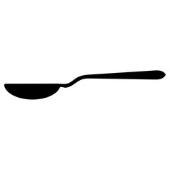 Spoon black icon .