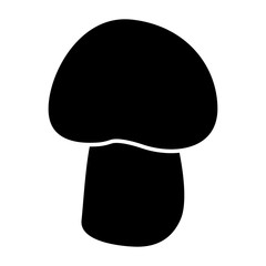 Mushroom - champignon black icon .
