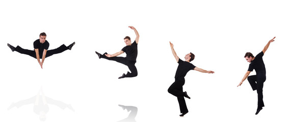Fototapeta premium Dancer isolated on the white background