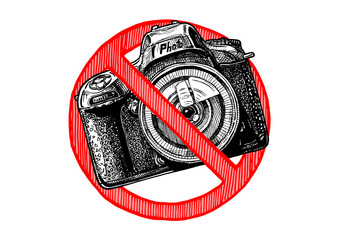 Fototapeta premium No photos sign