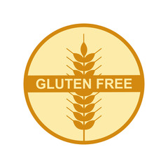 Gluten free sign for food 