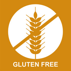 Gluten free icon vector