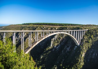 216 meters high Bloukrans River Bridge at the Eastern Cape of South Africa