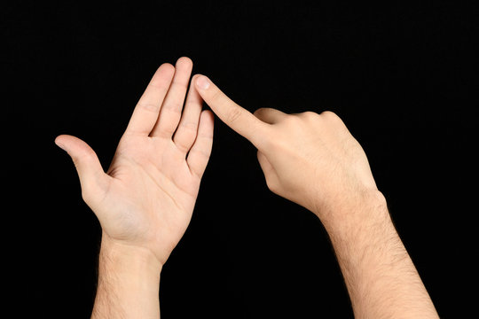 The language of the deaf English version of the gesture the letter O Signaling BSL