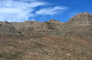 Fototapeta na wymiar Viewpoint on Diamond Bar Road, Meadview, Arizona. Grand Canyon National park, USA