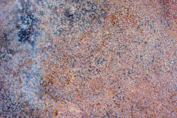 Background of painted rusty sheet of iron sheet