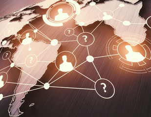 Global networking concept