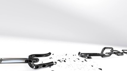 Broken Metal Chain