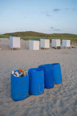 Still-Leben am Strand von Callantsoog in den Niederlanden.
