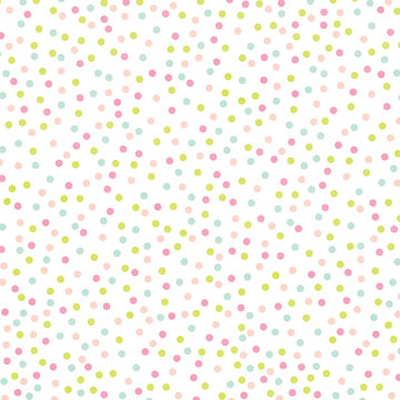 Pastel Rainbow Polka Dot Abstract Watercolor Background Texture 