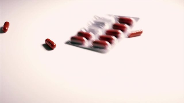 capsule tablet falling and bouncing,bouncing ,dropping ,falling ,medical,