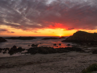 Fototapeta premium North coastline sunset,Northern Ireland