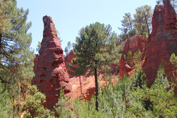 Roussillon sentier des ocres