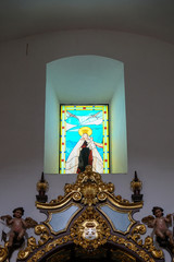 MARBELLA, ANDALUCIA/SPAIN - JULY 6 : Interior of the Church of the Encarnacion in Marbella Spain on July 6, 2017