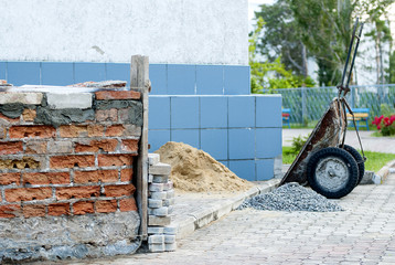 Small construction site