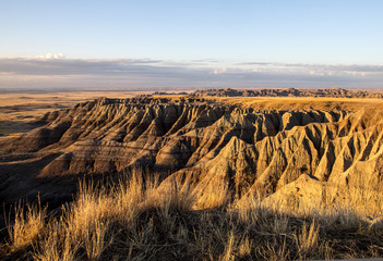 South Dakota badlands sunrise