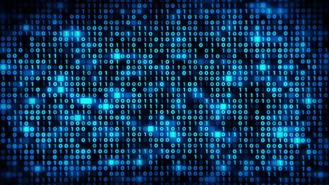 Computer Binary Code Zoom
