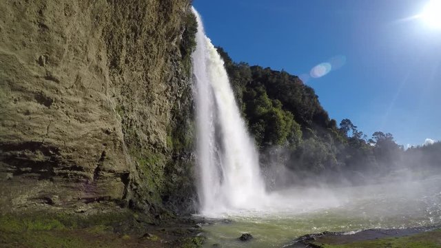 Landscape of Hunua Falls in the North Island of New Zealand.