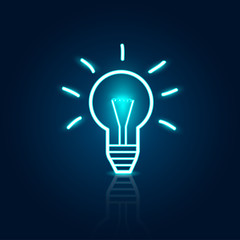 Abstract Light Bulb Illustration