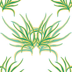 Seamless herbal pattern. Exotic tropical pattern. - 164510772