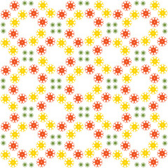 Fototapeta na wymiar Abstract seamless pattern of a circular form