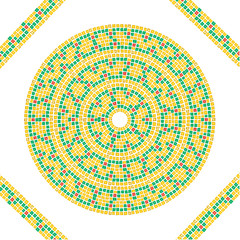 Mosaic colorful frame