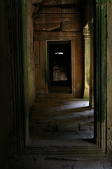 Fototapeta na wymiar The many faces of Angkor Thom, Cambodia