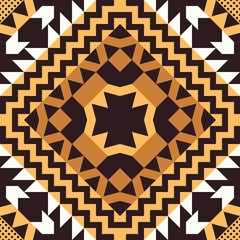 Ethnic Tribal Seamless Pattern. Geometric Ornamental illustration. Decorative Stylish Texture