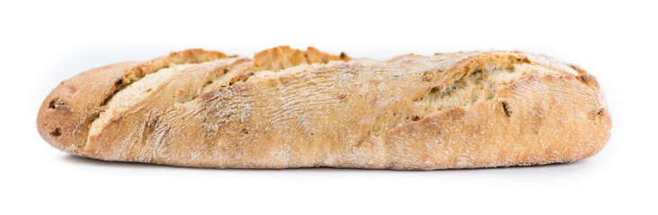 Baguette isolated on white