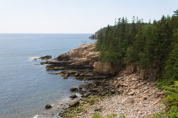 Fototapeta na wymiar Rocky Peninsula in Acadia National Park, Maine