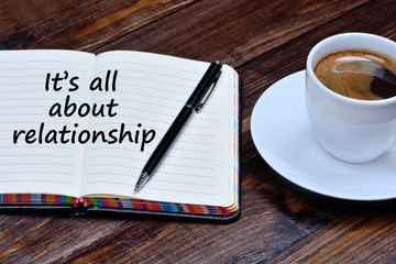 It's all about relationship on notebook