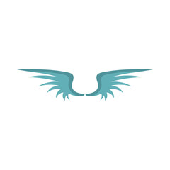 Wing flat icon for your design labels wing graphic and illustration vector object
