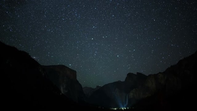 Yosemite Milky Way Time Lapse 01 Tunnel View