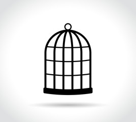 cage icon on white background