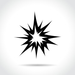 explosion icon on white background