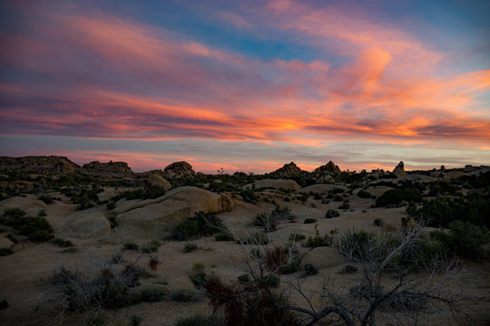Desert Landscape Sunset