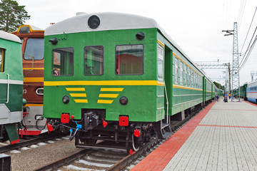 Fototapeta premium Electrotecnia CP3 - 1668. Novosibirsk Museum of railway equipment, Siberia, Russia