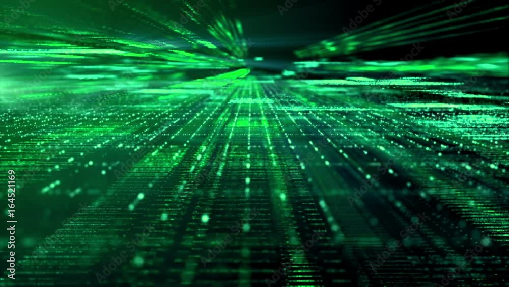 Aufkleber Digital cyber space particles for head up display and User Interface background element
