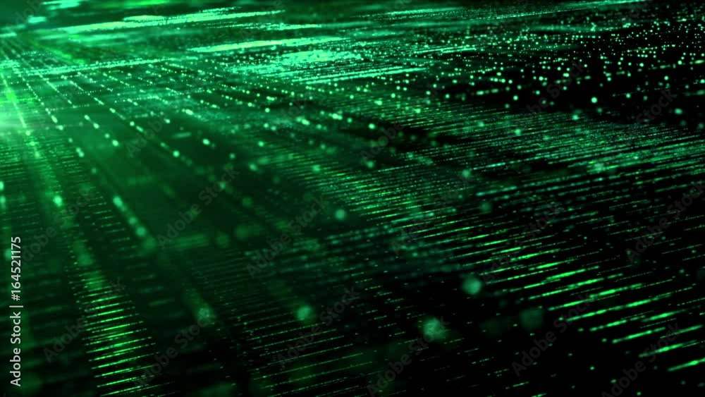 Aufkleber Digital cyber space particles for head up display and User Interface background element