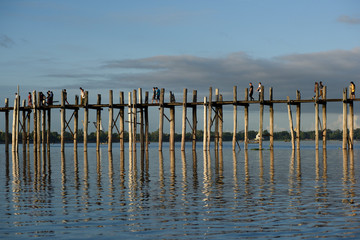 U Bein Bridge, Mandalay, Burma, Myanmar