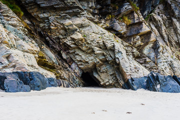 Fototapeta na wymiar Rocks and beach Ardara, County Donegal, Ireland