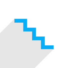 Fototapeta premium Blue stair icon