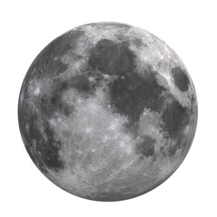 Full Moon Isolated  (Elements of this image furnished by NASA)
