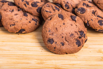 Oatmeal cookies with chocolate